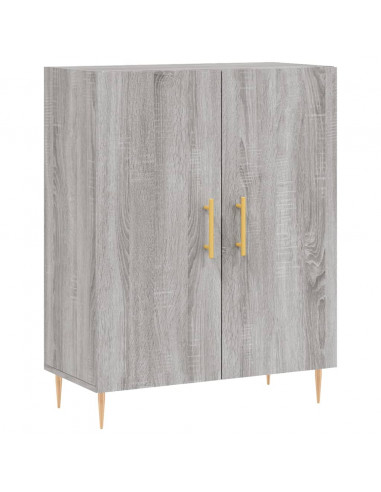 Credenza Grigio Sonoma 69,5x34x180 cm in Legno Multistrato