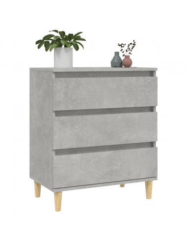 Credenza Grigio Cemento 60x35x70 cm in Legno Multistrato