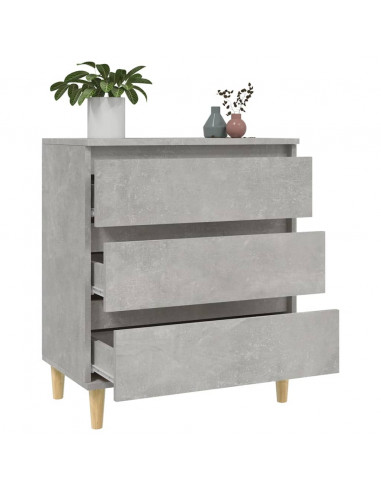 Credenza Grigio Cemento 60x35x70 cm in Legno Multistrato