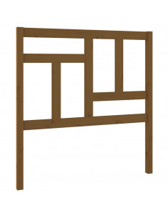 Testiera per Letto Miele 80,5x4x100cm in Legno Massello di Pino 2