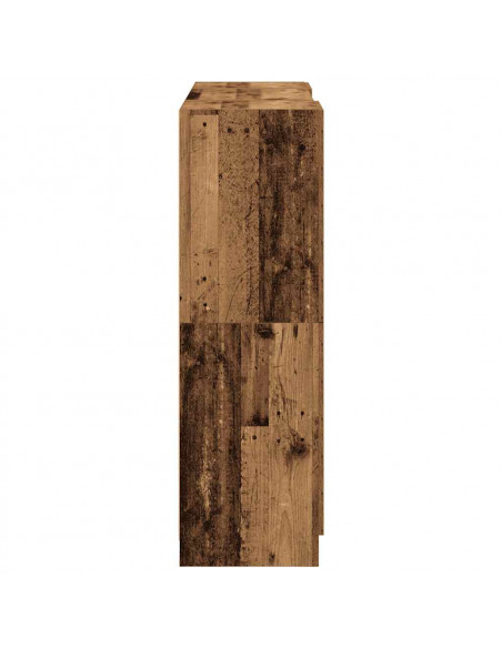 Set di Mobili da Cucina 3 pz Legno Antico in Truciolato