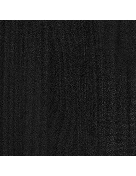 Giroletto Nero in Legno Massello di Pino 140x190 cm
