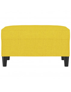 Poggiapiedi Giallo Chiaro 70x55x41 cm in Tessuto 2