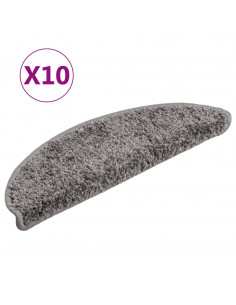 Tappetini per Scale 10 pz 56x17x3 cm Grigi 2