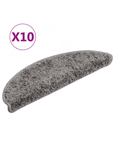 Tappetini per Scale 10 pz 56x17x3 cm Grigi