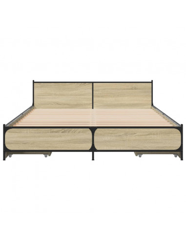 Giroletto Cassetti Rovere Sonoma 120x200 cm Legno Multistrato