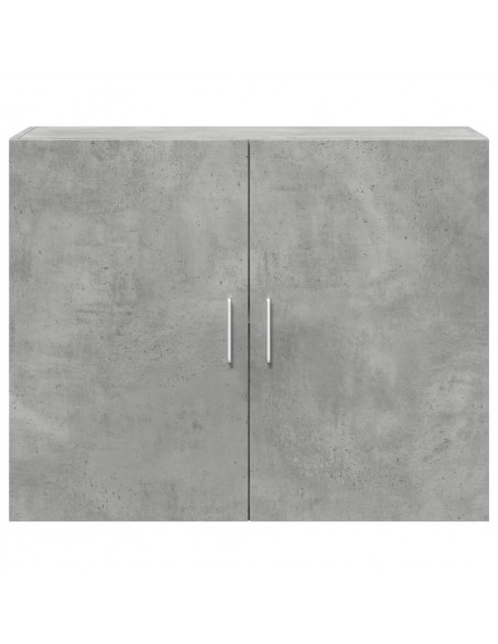 Mobile a Parete Grigio Cemento 80x42,5x64 cm Legno Multistrato