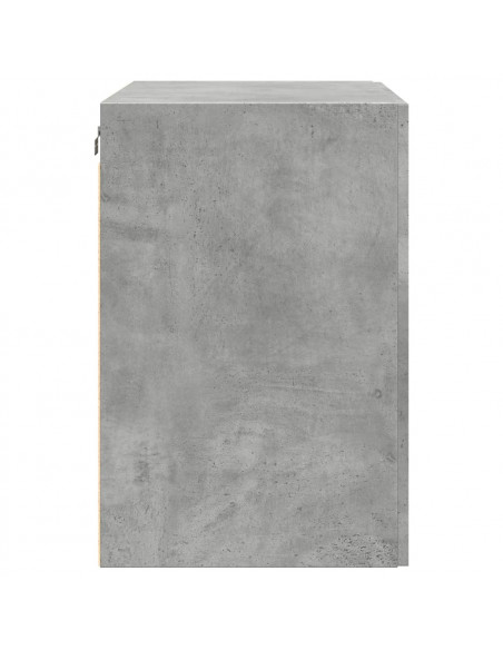Mobile a Parete Grigio Cemento 80x42,5x64 cm Legno Multistrato