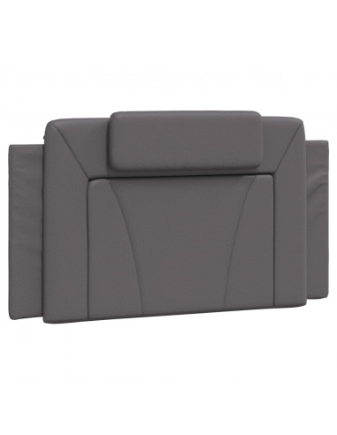 Letto Materasso Grigio 100x200 cm in Similpelle