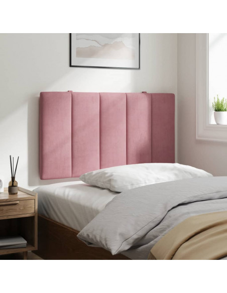 Cuscino Testiera Hanko Rosa 80 cm in Velluto