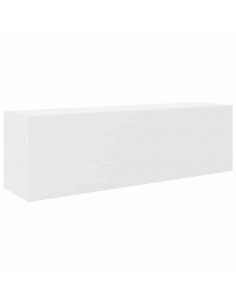 Mobile da Bagno a Parete Bianco 100x25x30 cm in Truciolato 2