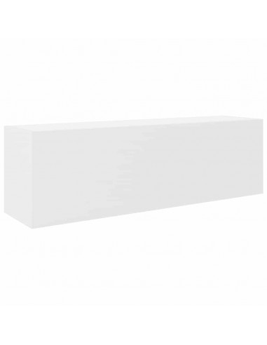 Mobile da Bagno a Parete Bianco 100x25x30 cm in Truciolato