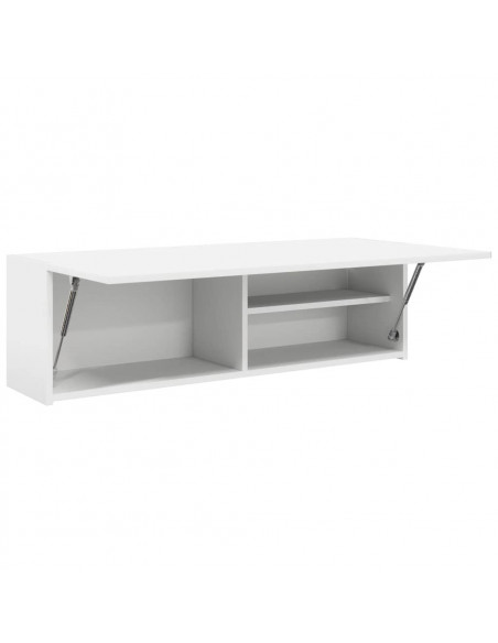 Mobile da Bagno a Parete Bianco 100x25x30 cm in Truciolato