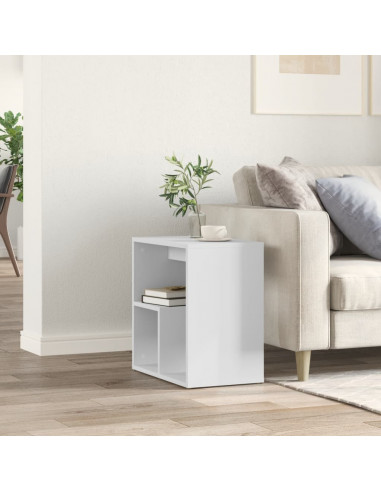 Tavolino Bianco 50x30x50 cm in Legno Multistrato