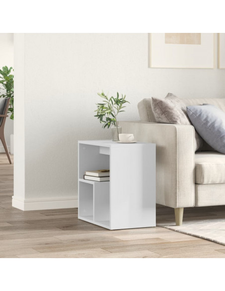 Tavolino Bianco 50x30x50 cm in Legno Multistrato
