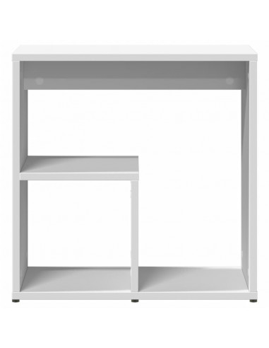 Tavolino Bianco 50x30x50 cm in Legno Multistrato