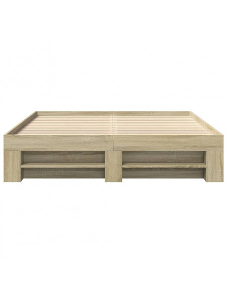 Giroletto senza Materasso Rovere Sonoma 160x200cm in Truciolato
