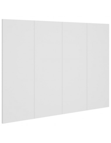 Testiera per Letto Bianca 120x1,5x80 cm in Legno Multistrato