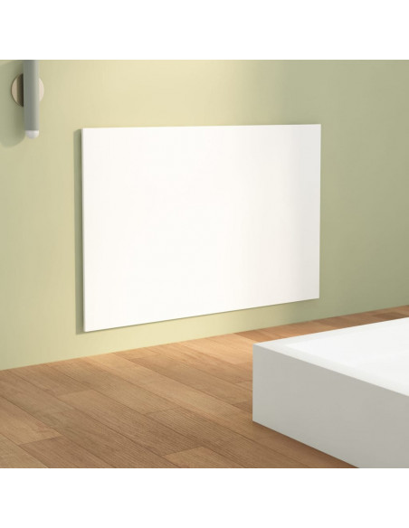 Testiera per Letto Bianca 120x1,5x80 cm in Legno Multistrato