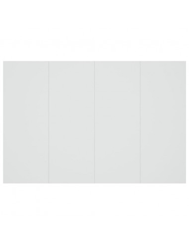 Testiera per Letto Bianca 120x1,5x80 cm in Legno Multistrato