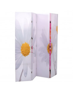 Paravento Pieghevole 160x170cm con Stampa Fiore 2