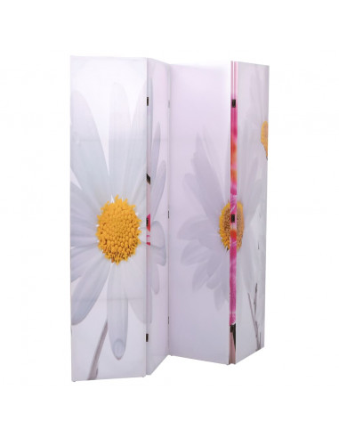 Paravento Pieghevole 160x170cm con Stampa Fiore