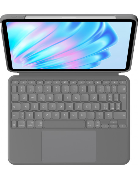 Logitech Combo Touch QWERTY Italiano Smart Connector Grigio