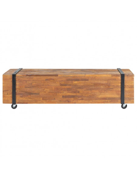 Mobile Porta TV 110x30x32,5 cm in Legno Massello di Teak