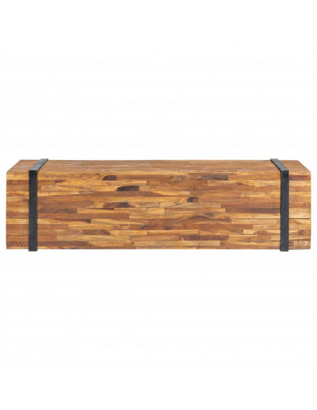 Mobile Porta TV 110x30x32,5 cm in Legno Massello di Teak