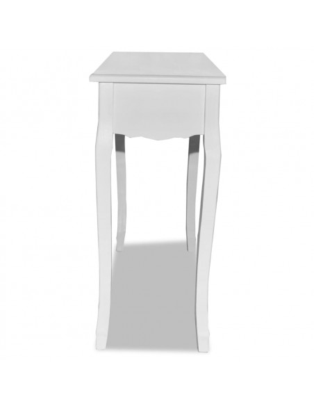Tavolo Consolle da Trucco Bianco