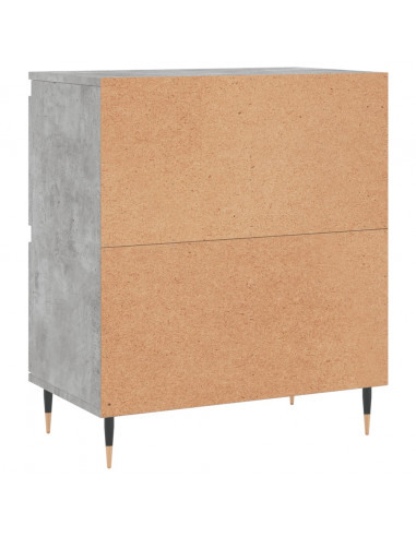 Credenze 2 pz Grigio Cemento in Legno Multistrato