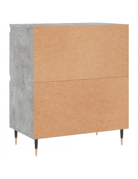 Credenze 2 pz Grigio Cemento in Legno Multistrato