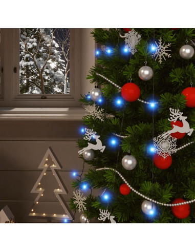 Luci Solari Fatate 2 pz 2x200 LED Blu Interni Esterni