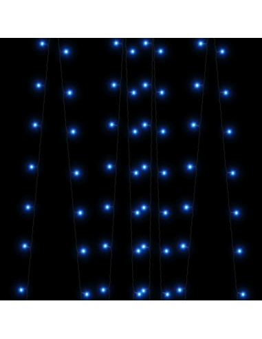 Luci Solari Fatate 2 pz 2x200 LED Blu Interni Esterni