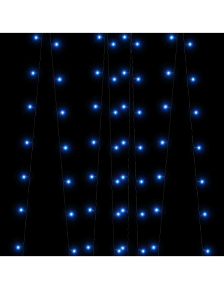 Luci Solari Fatate 2 pz 2x200 LED Blu Interni Esterni