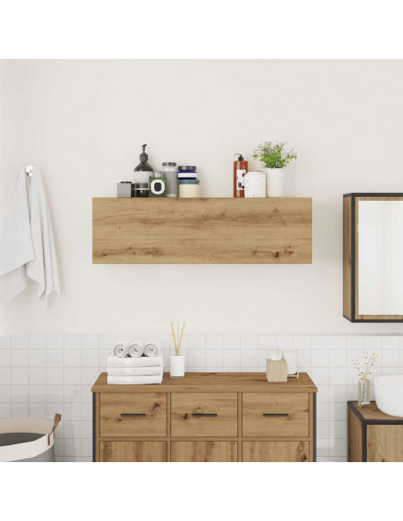 Mobiletto da Bagno Rovere Artigianale 100x25x30 cm Truciolato