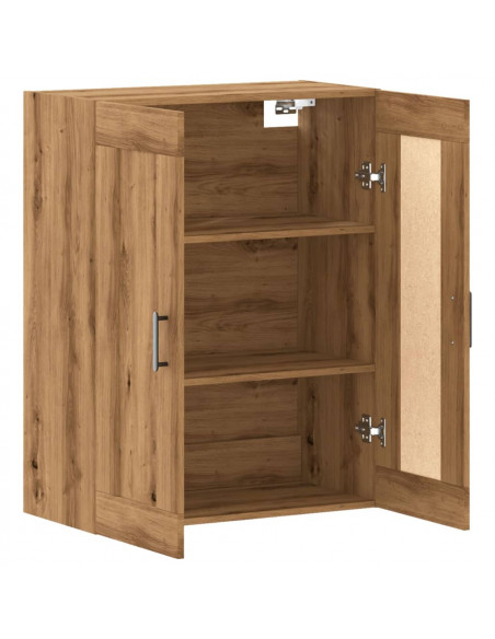 Mobile a Parete Rovere Artigianale 69,5x34x90 cm in Truciolato