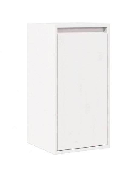 Pensili 2 pz Bianchi 30x30x60 cm in Legno Massello di Pino