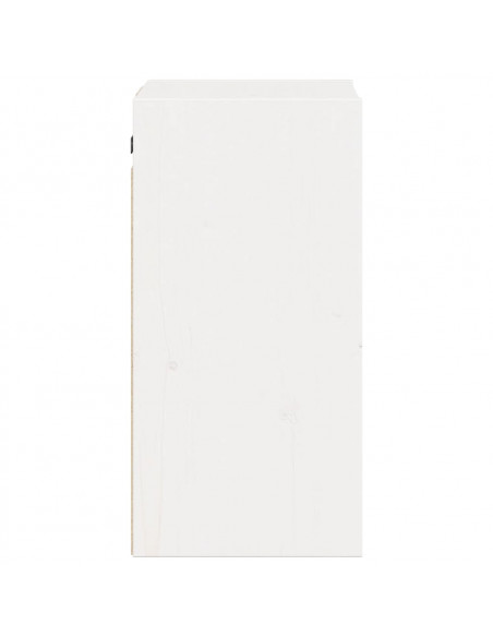 Pensili 2 pz Bianchi 30x30x60 cm in Legno Massello di Pino