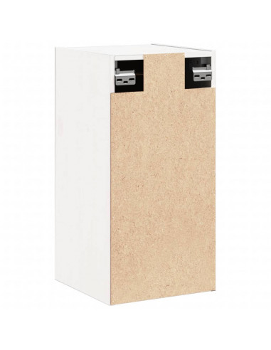 Pensili 2 pz Bianchi 30x30x60 cm in Legno Massello di Pino