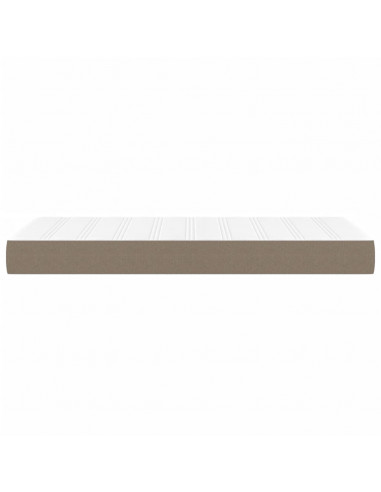 Materasso a Molle Insacchettate Tortora 120x190x20cm in Tessuto