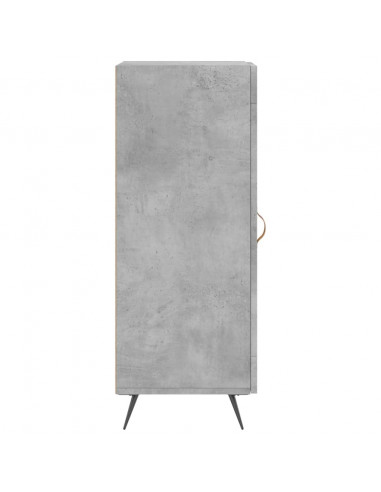 Credenza Grigio Cemento 34,5x34x90 cm in Legno Multistrato