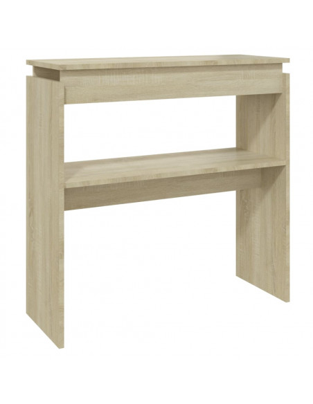 Tavolino Consolle Rovere Sonoma 80x30x80cm in Legno Multistrato