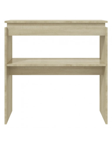 Tavolino Consolle Rovere Sonoma 80x30x80cm in Legno Multistrato