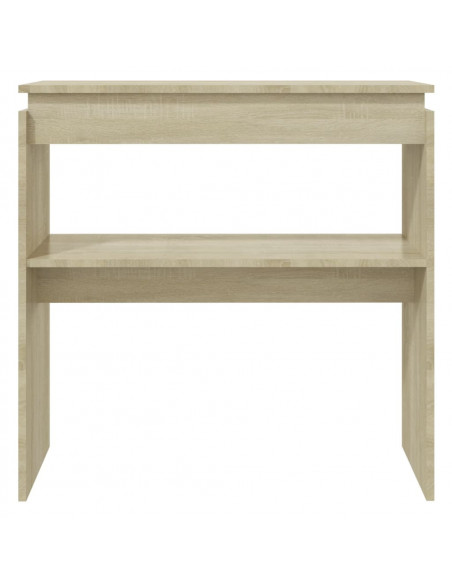 Tavolino Consolle Rovere Sonoma 80x30x80cm in Legno Multistrato