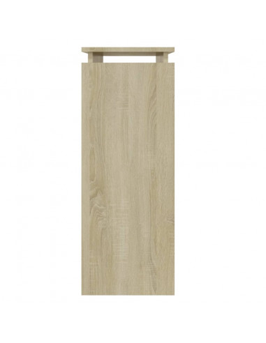 Tavolino Consolle Rovere Sonoma 80x30x80cm in Legno Multistrato