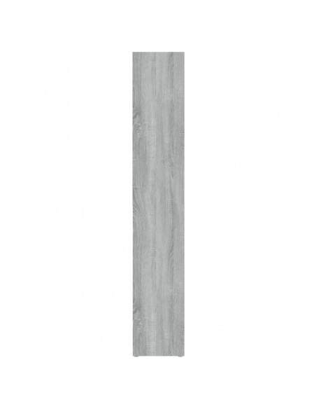 Mobili Porta CD 2pz Grigio Sonoma 21x16x93,5 Legno Multistrato