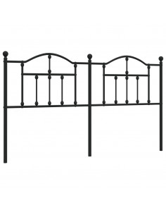 Testiera in Metallo Nero 160 cm 2