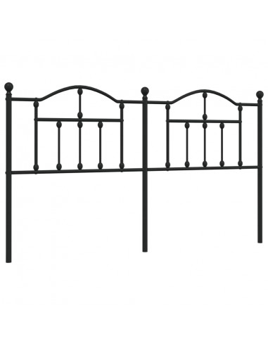 Testiera in Metallo Nero 160 cm