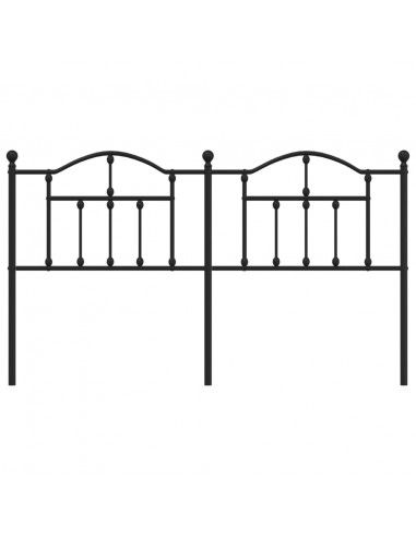 Testiera in Metallo Nero 160 cm
